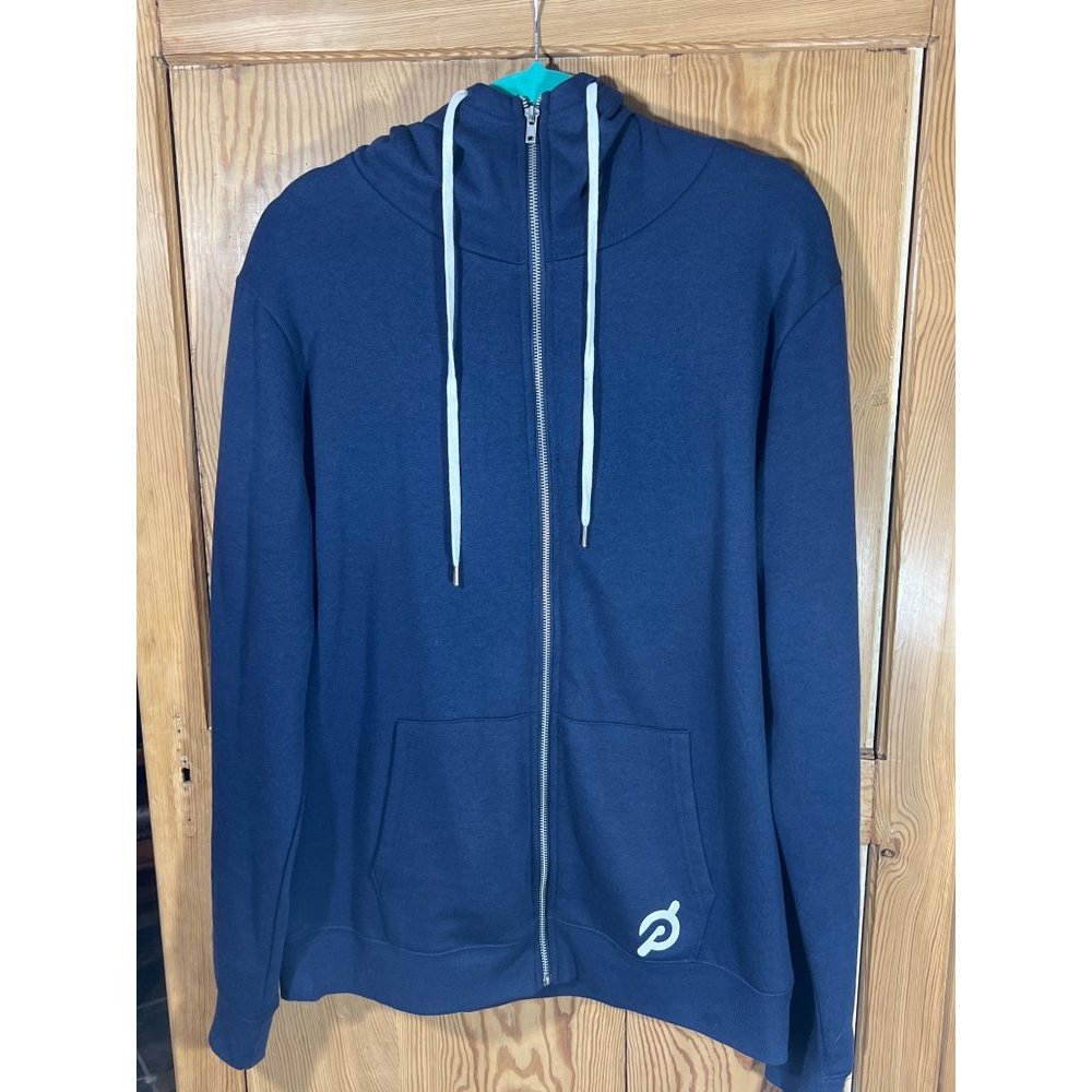 Peleton Blue Full Zip Hoodie, Women’s Large